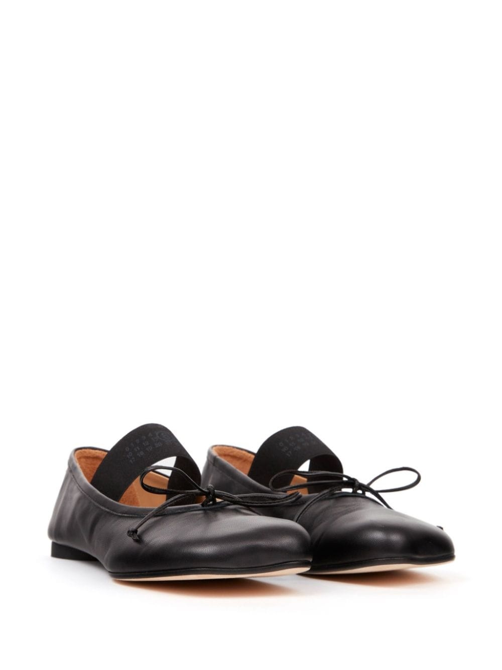 Anatomic Numbers-motif leather ballerinas - 2