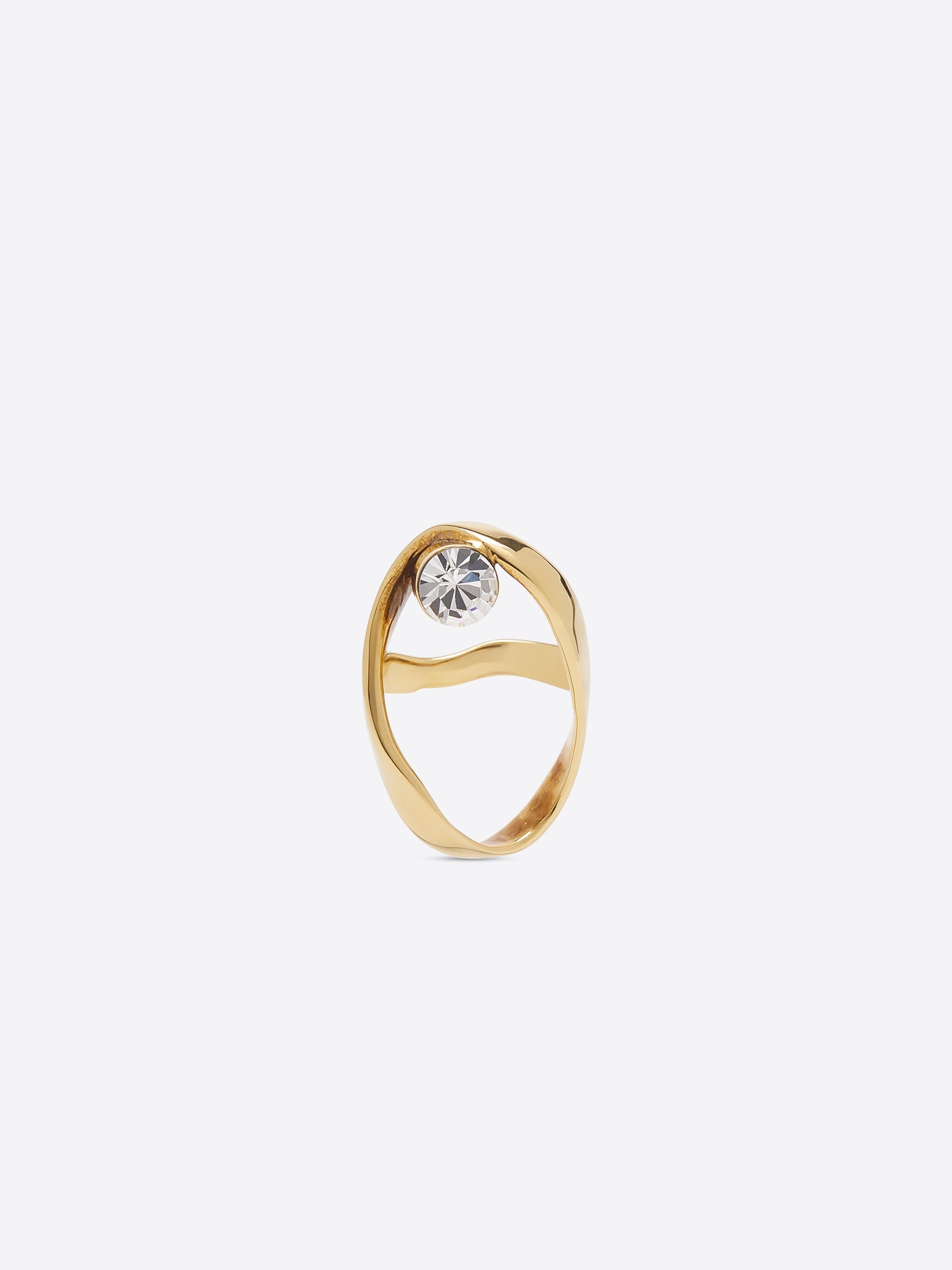 WAVED JEWEL RING - 3