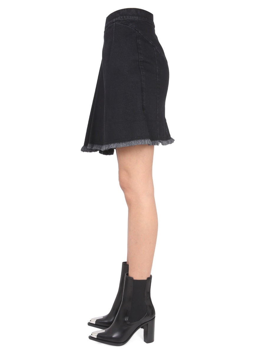 Alexander Mcqueen Women Asymmetrical Mini Skirt - 3