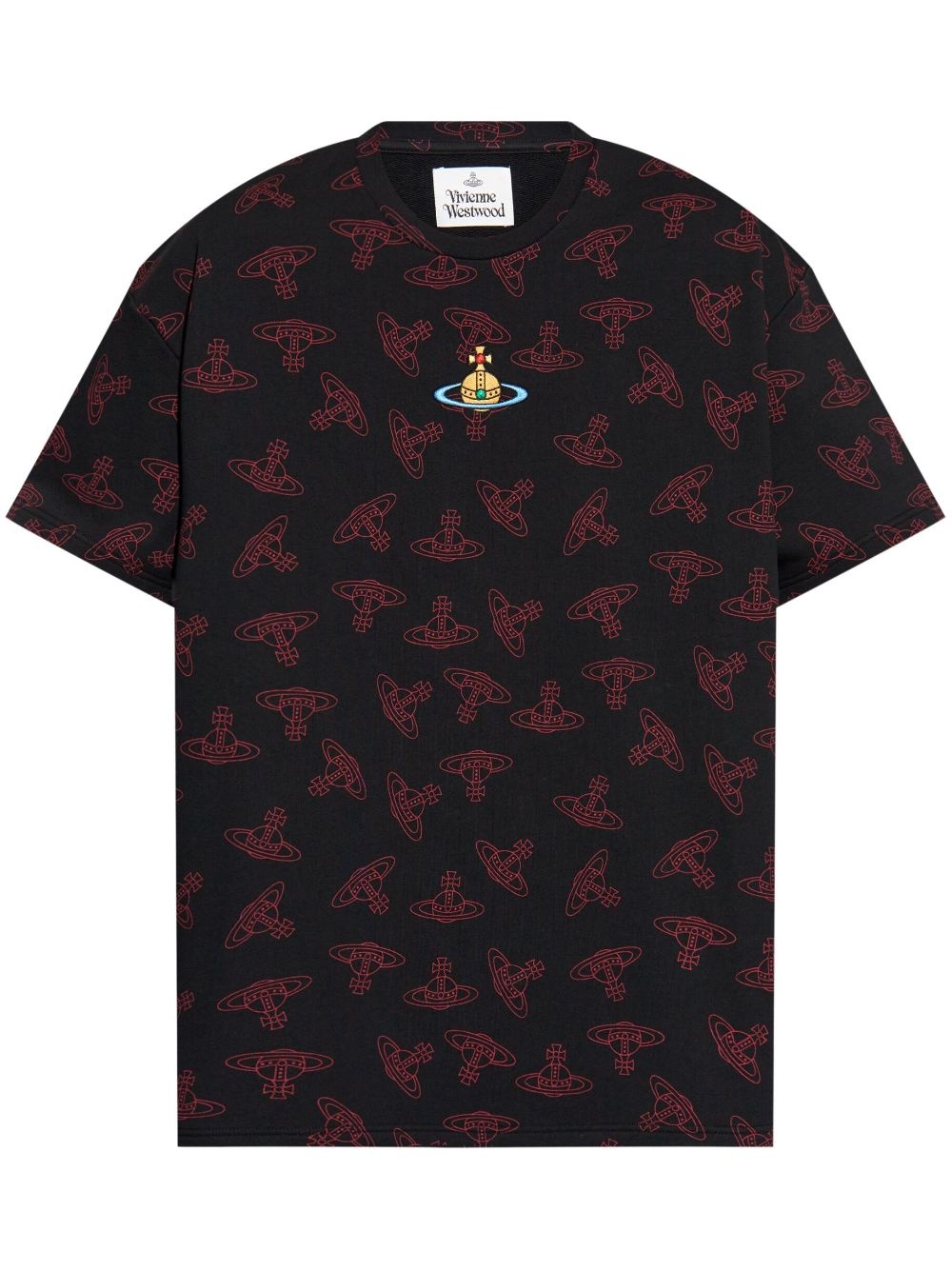 Vivienne Westwood Black Oversized T-Shirt | ssense | REVERSIBLE