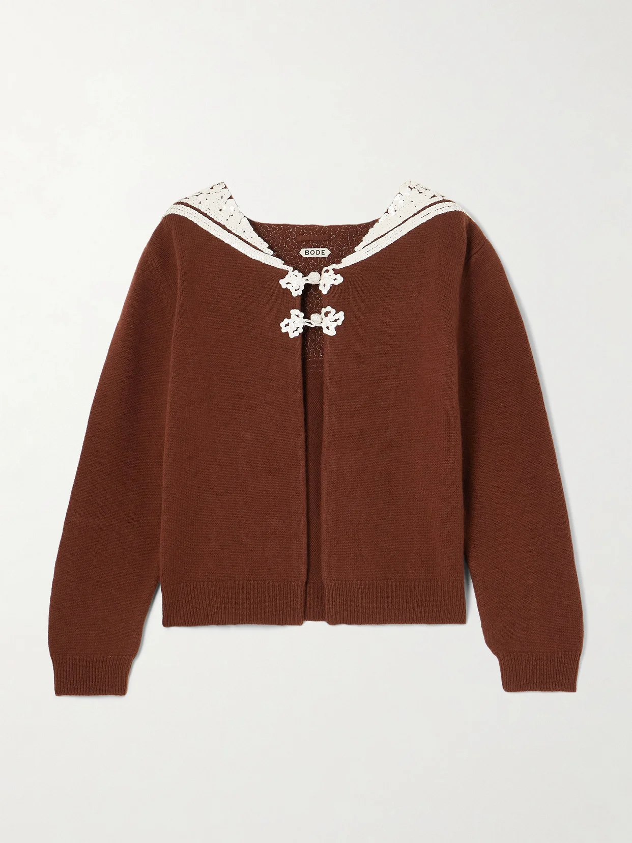 Astoria Sequin-embellished Wool And Cashmere-blend Cardigan - 1