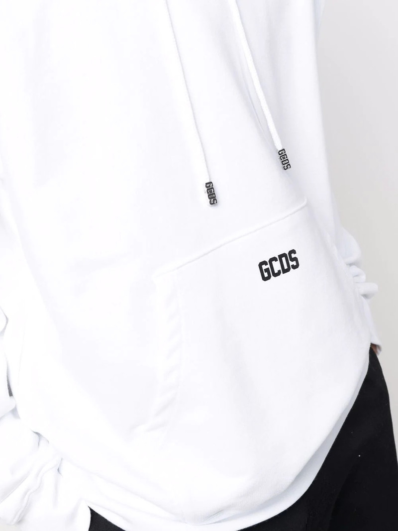 logo-print cotton hoodie 5
