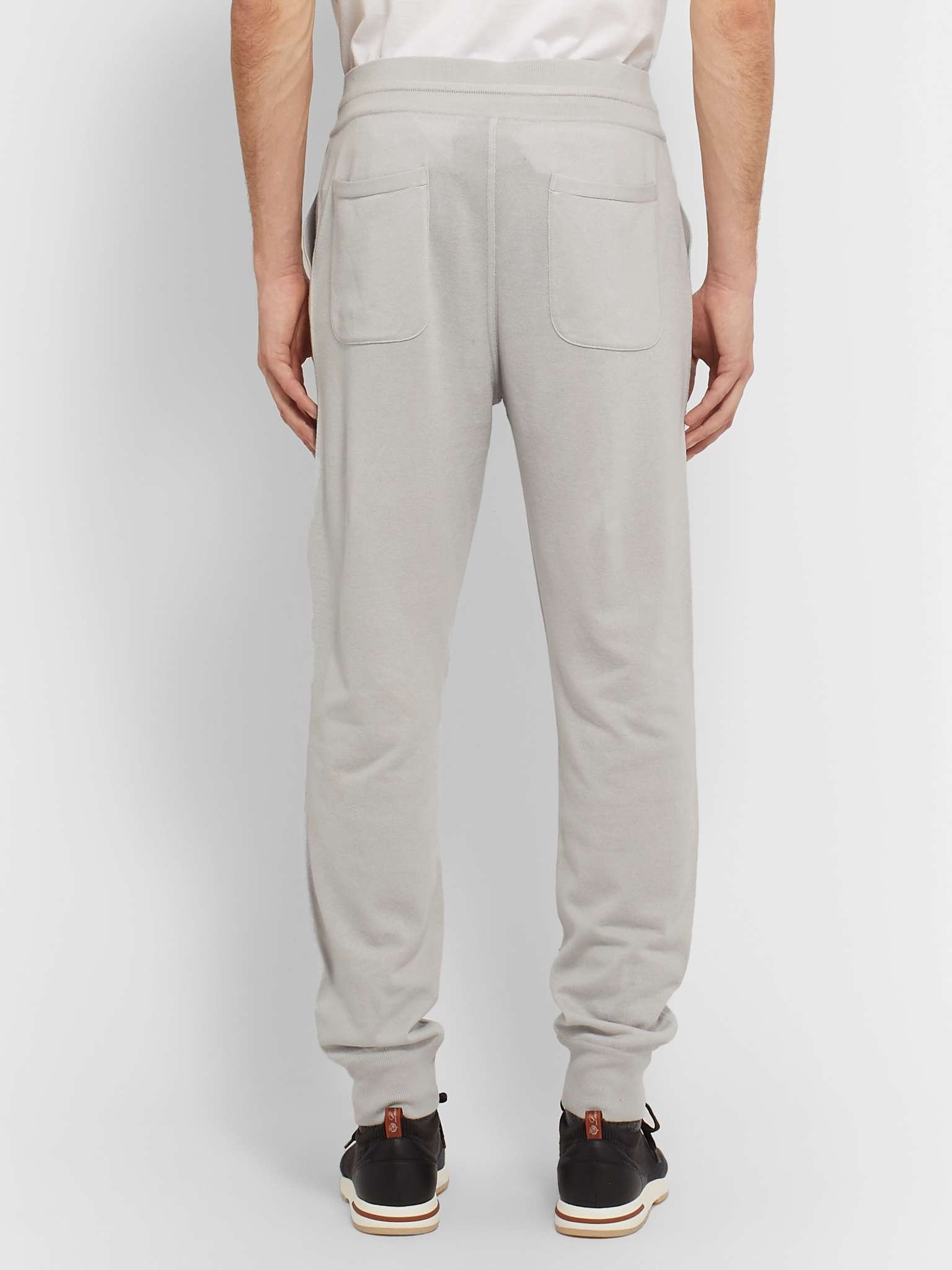 Portland Tapered Mélange Cashmere and Silk-Blend Sweatpants - 5