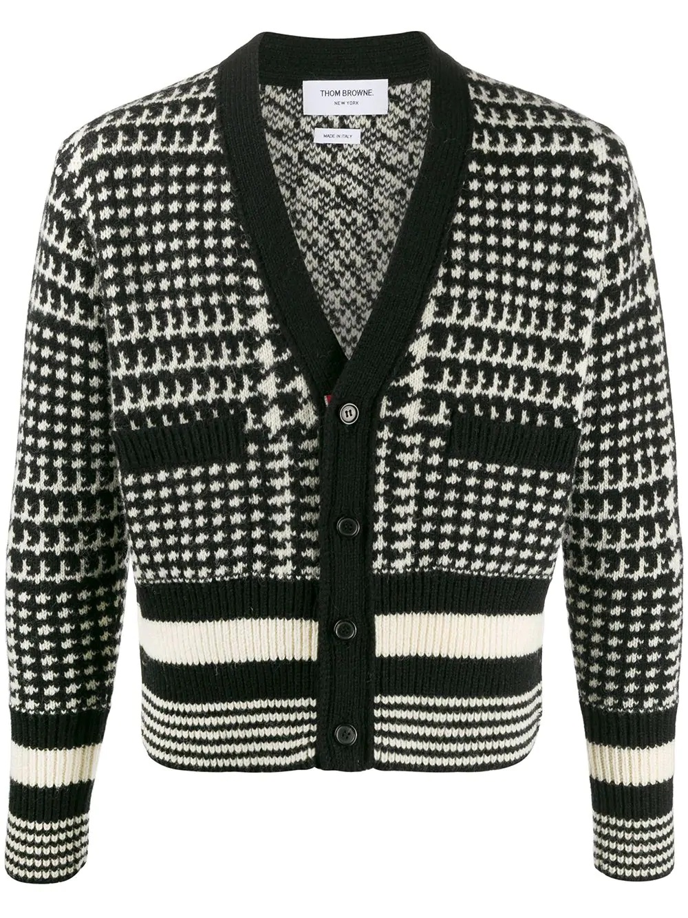 intarsia-knit cardigan - 1