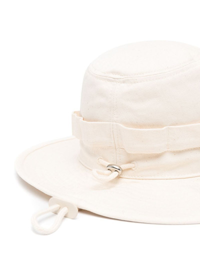 Jil Sander logo-patch sun hat outlook