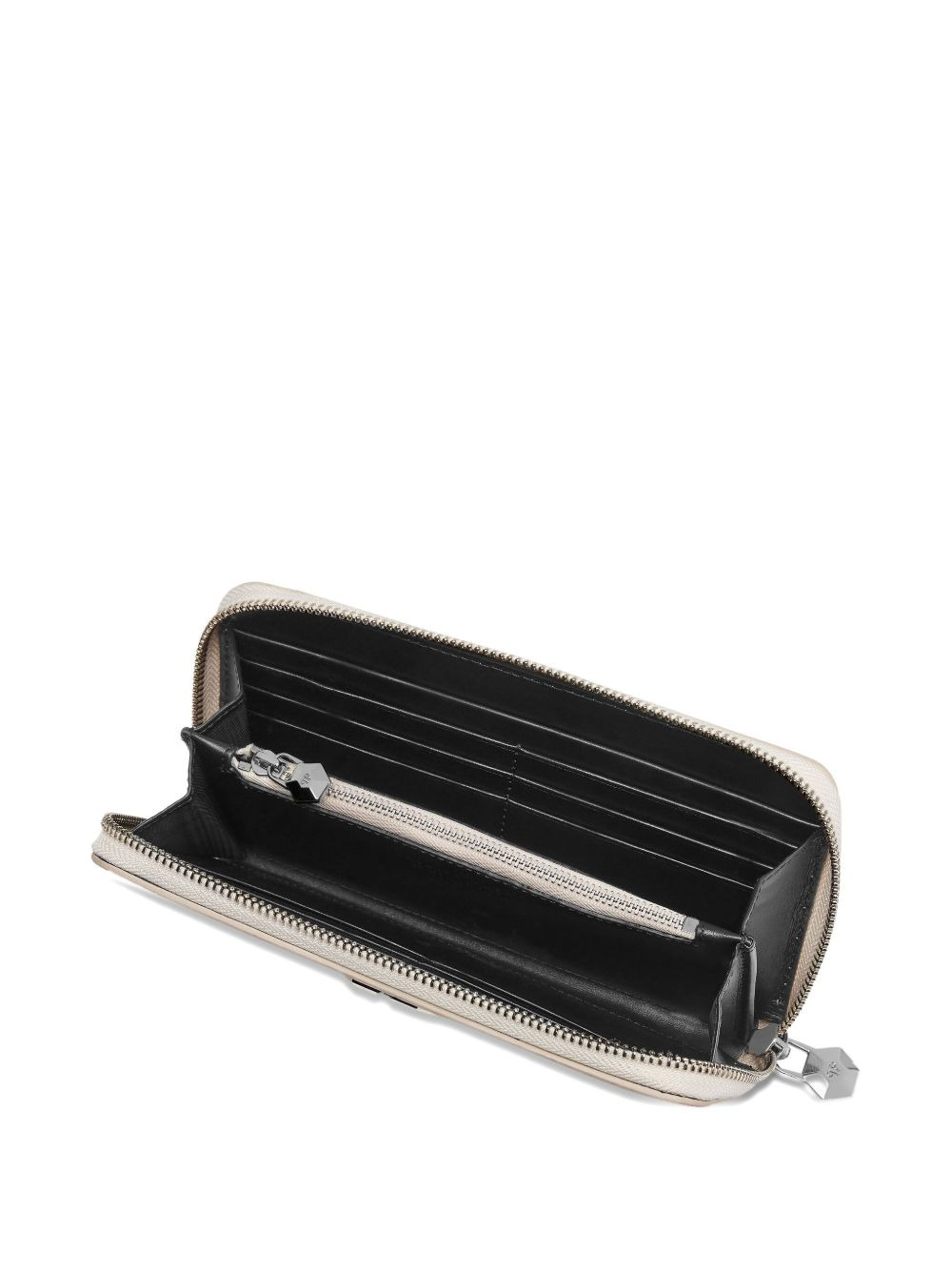 crocodile-effect zip-around wallet - 3