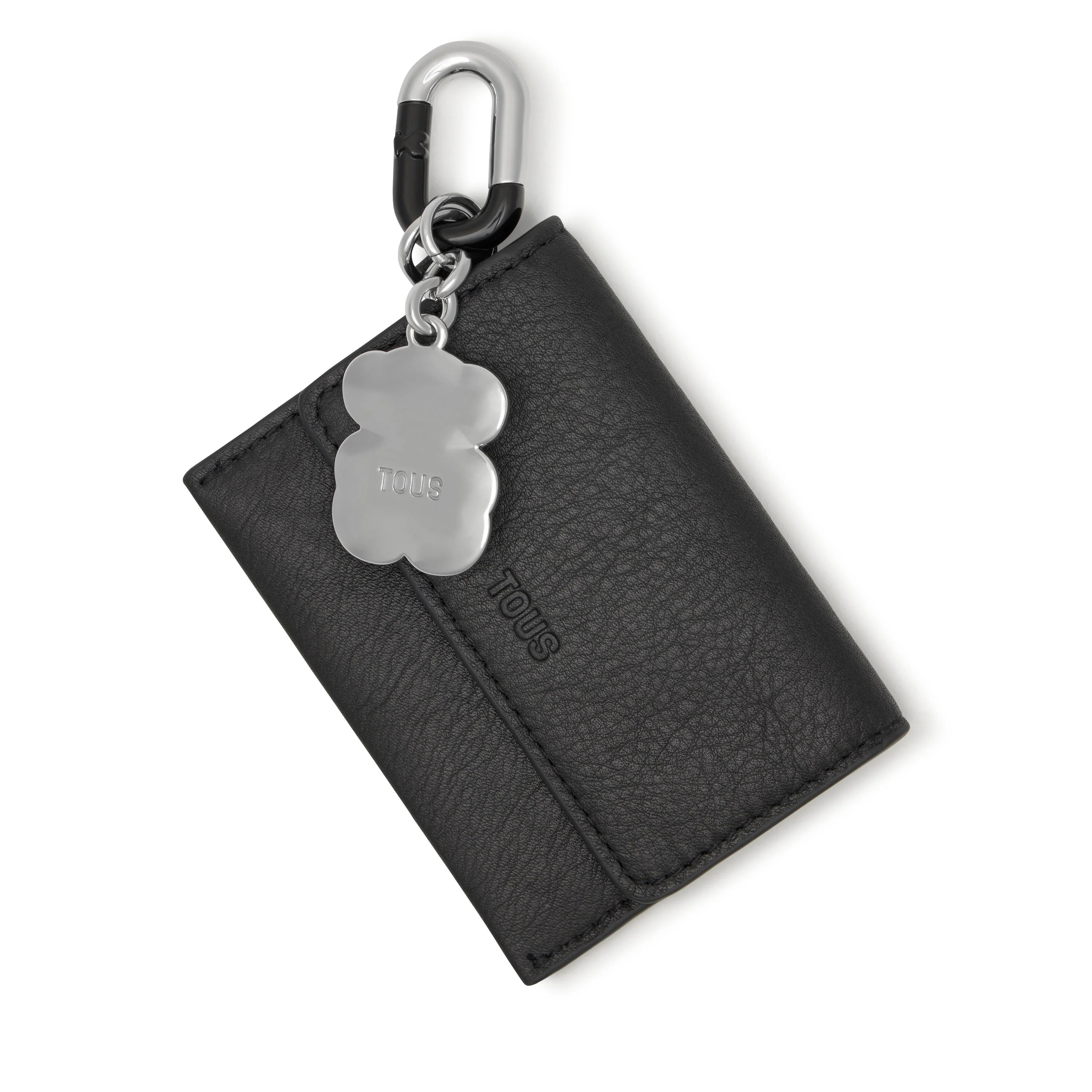 Set of black and silver-colored Key ring pendants and Change purse Hold - 1