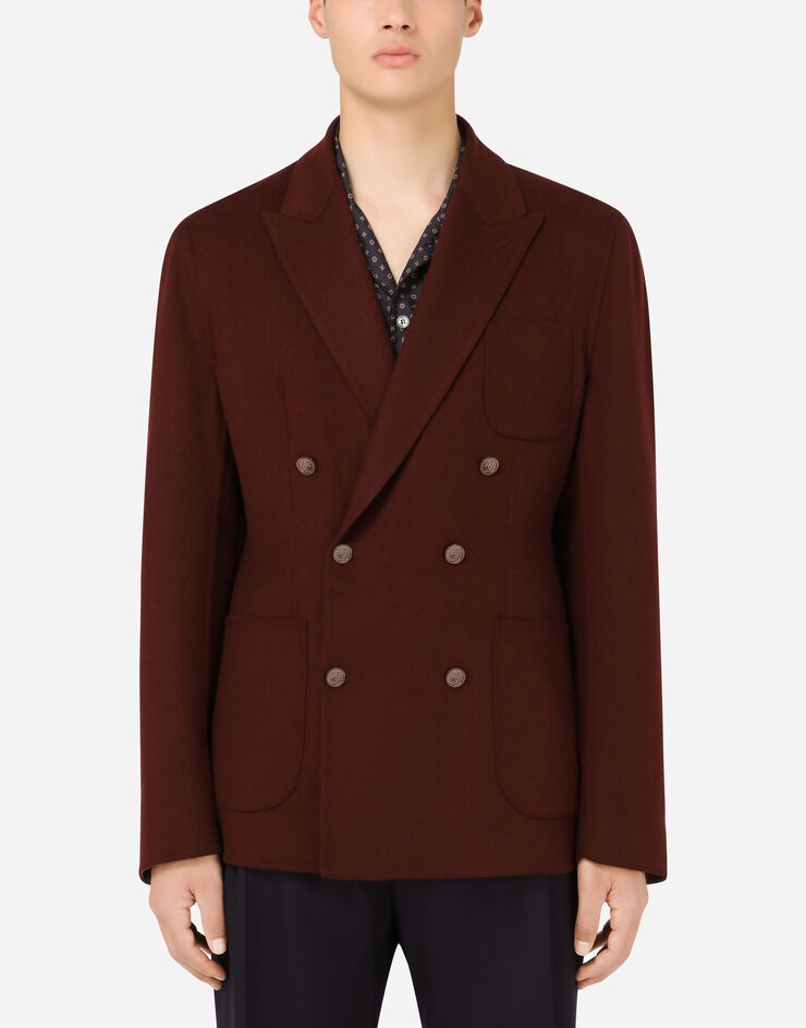 Deconstructed double-breasted double wool jacket - 1