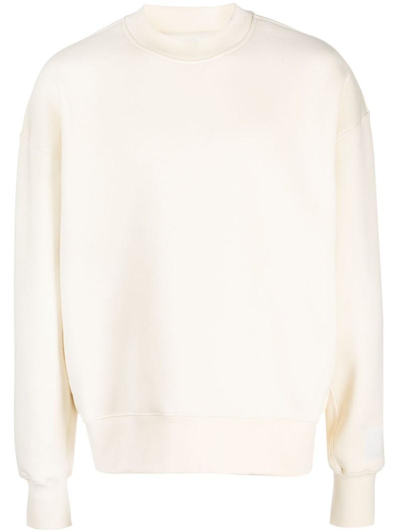logo-embroidered patch sweatshirt 1