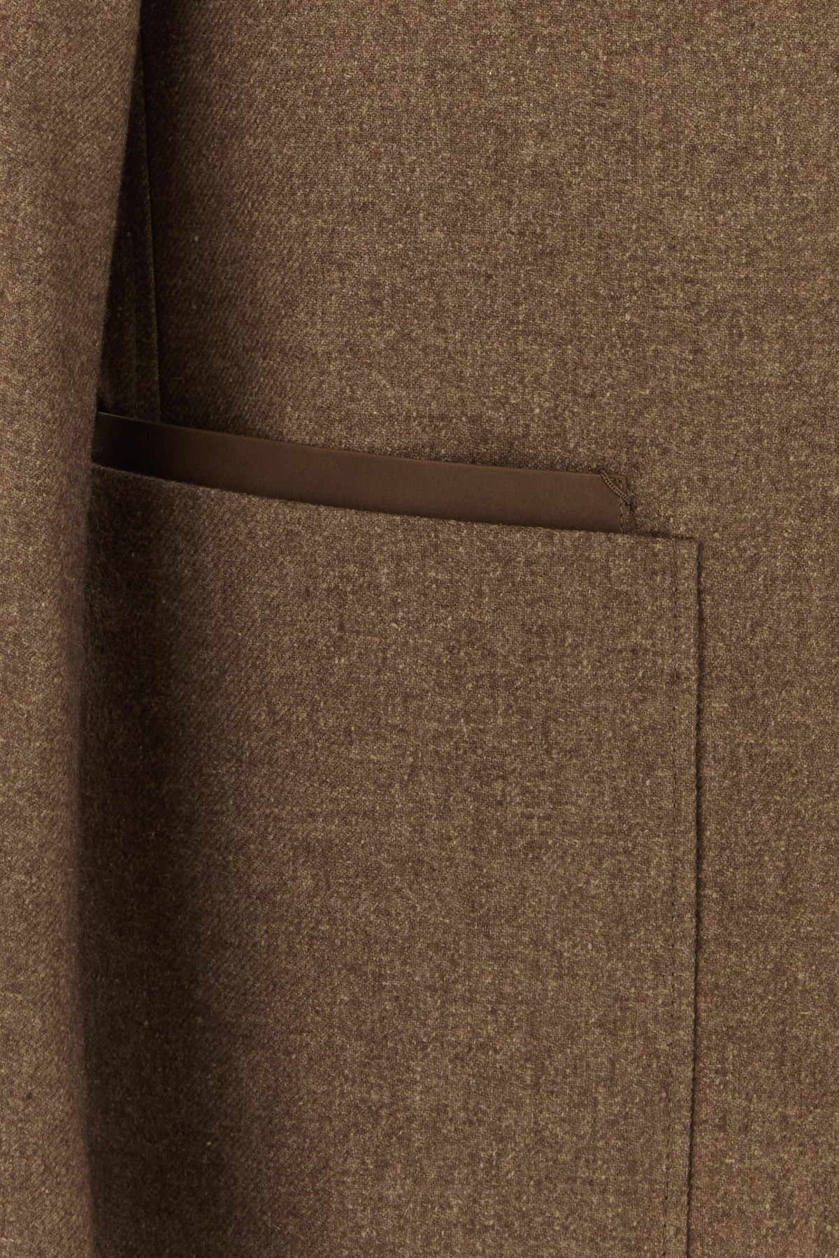 Chocolate wool blend blazer - 3