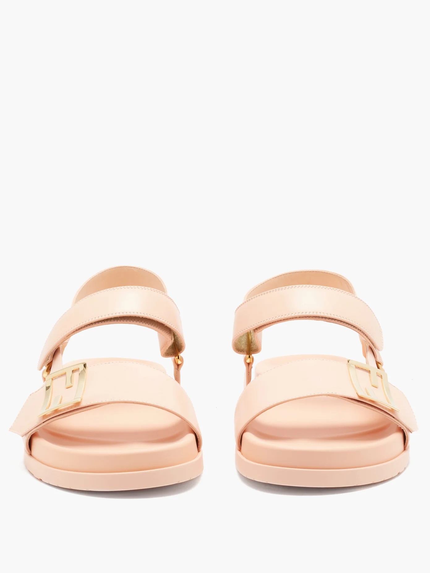 Promenade Velcro-strap leather sandals - 5