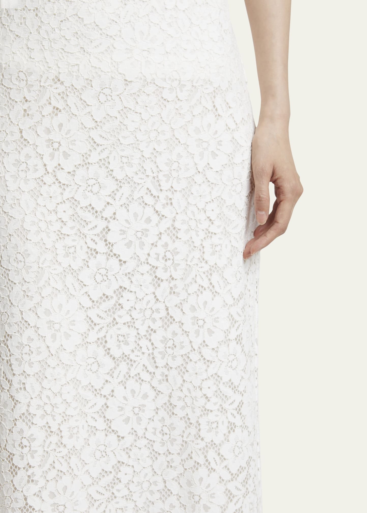 Jasmine Long Stretch Lace Skirt - 5