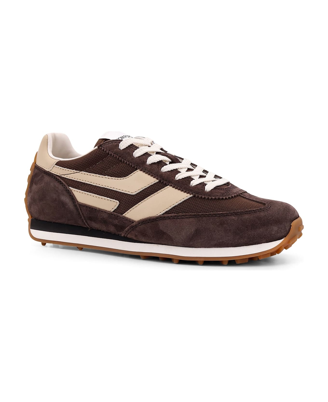 Low-top Suede And Mesh Sneakers - 2