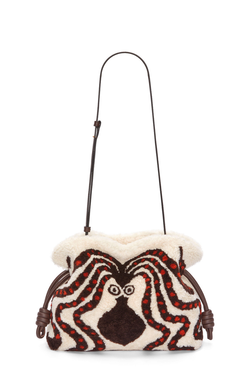 Flamenco clutch octopus in shearling 5
