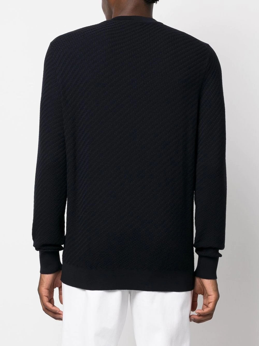 crew-neck long-sleeve jumper - 4