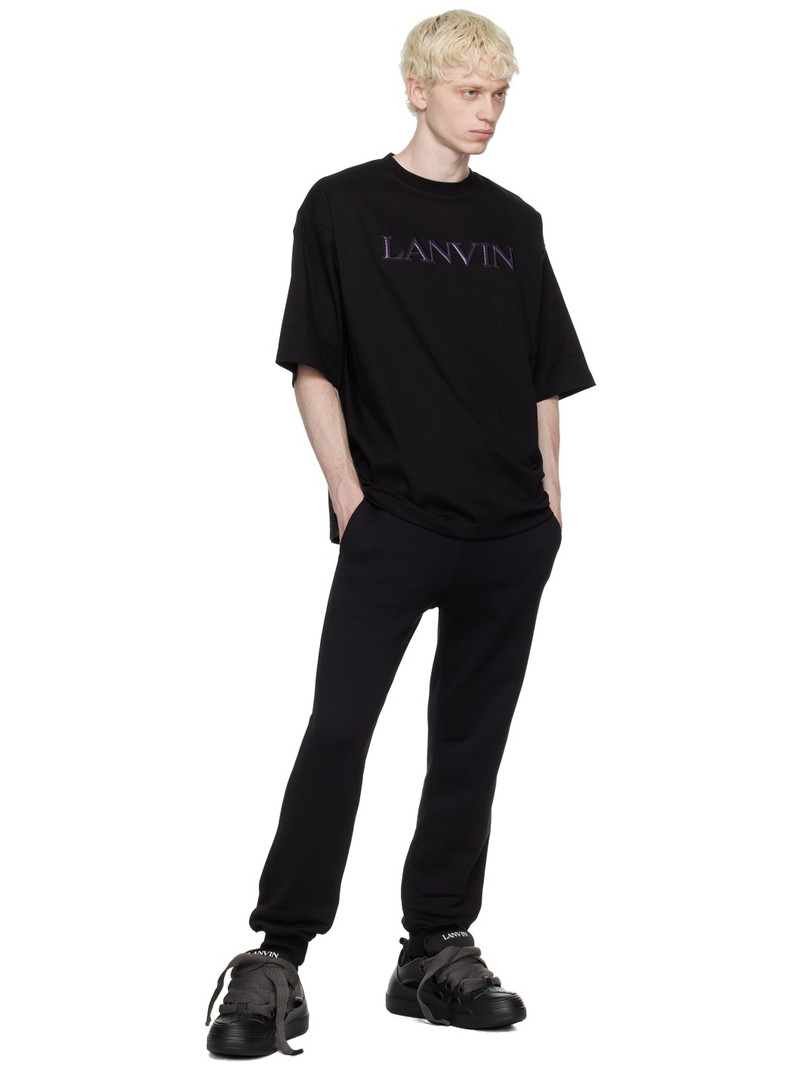 Lanvin Black Embroidered T-Shirt outlook