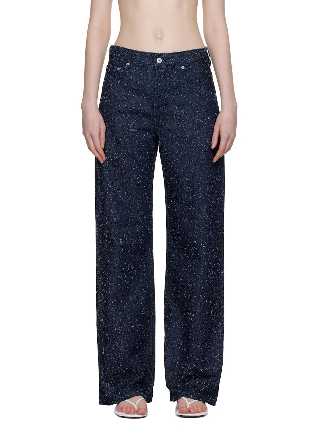 Navy 'The wide de-Nîmes' Jeans - 1