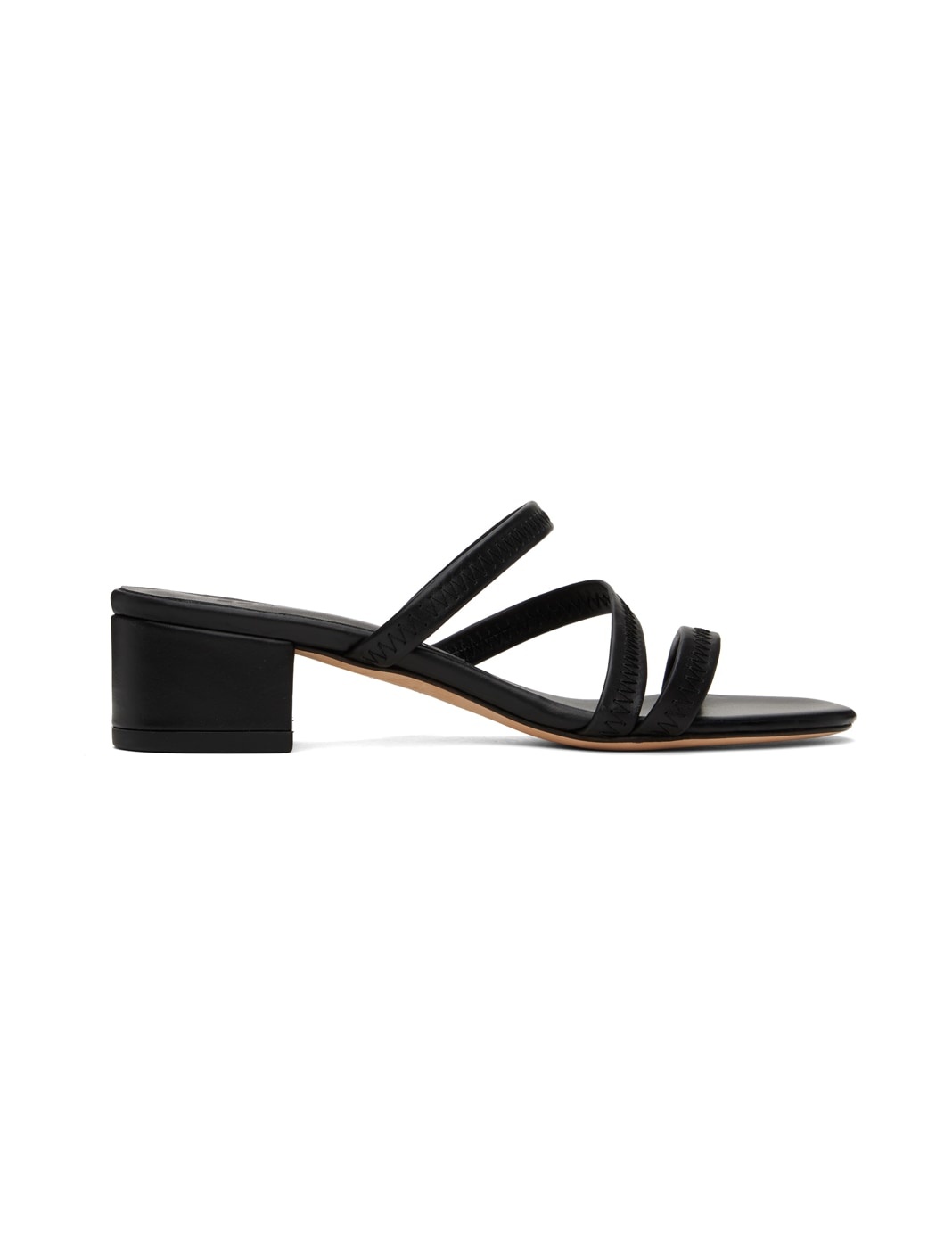 Black Riviera Heeled Sandals - 1