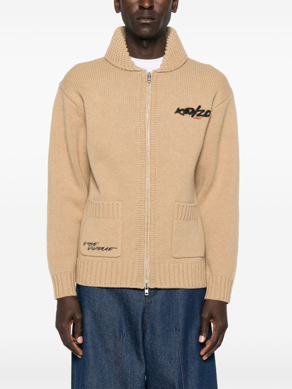 zip-up cardigan - 3