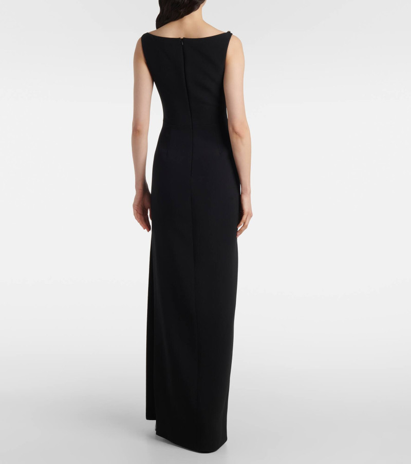 Crystal-embellished cady gown 3