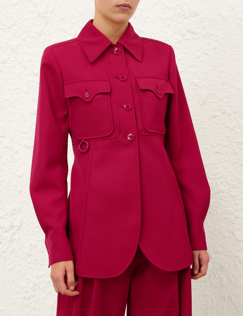 Zimmermann LUNA WOOL POCKET BLAZER outlook