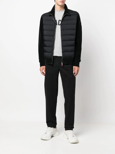 Moncler padded-panel zipped-up jacket outlook