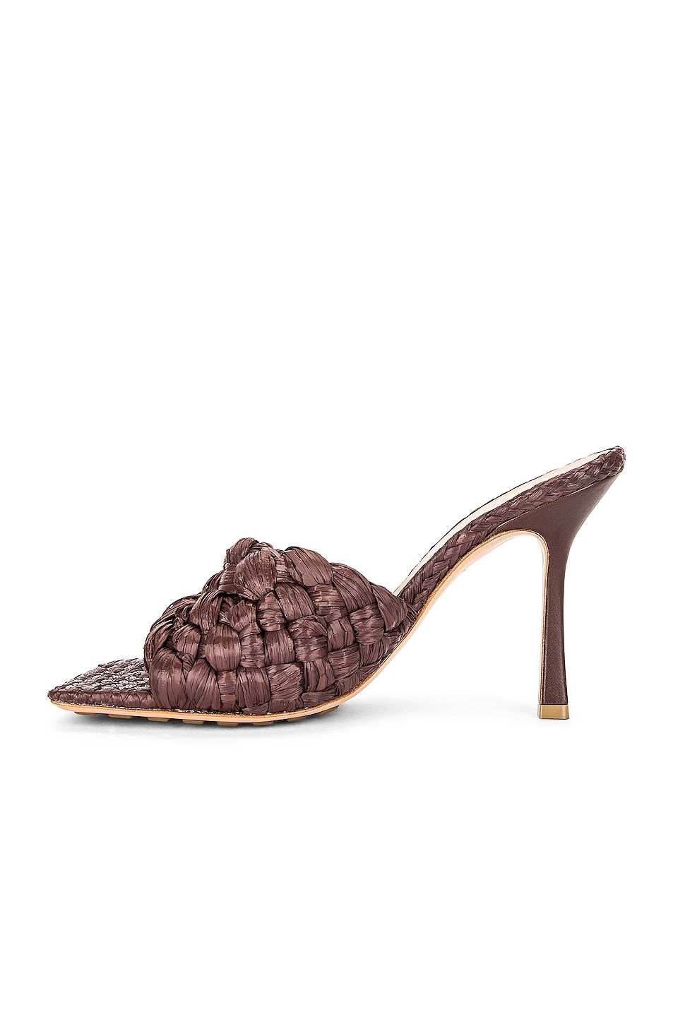 Raffia Stretch Mules - 5