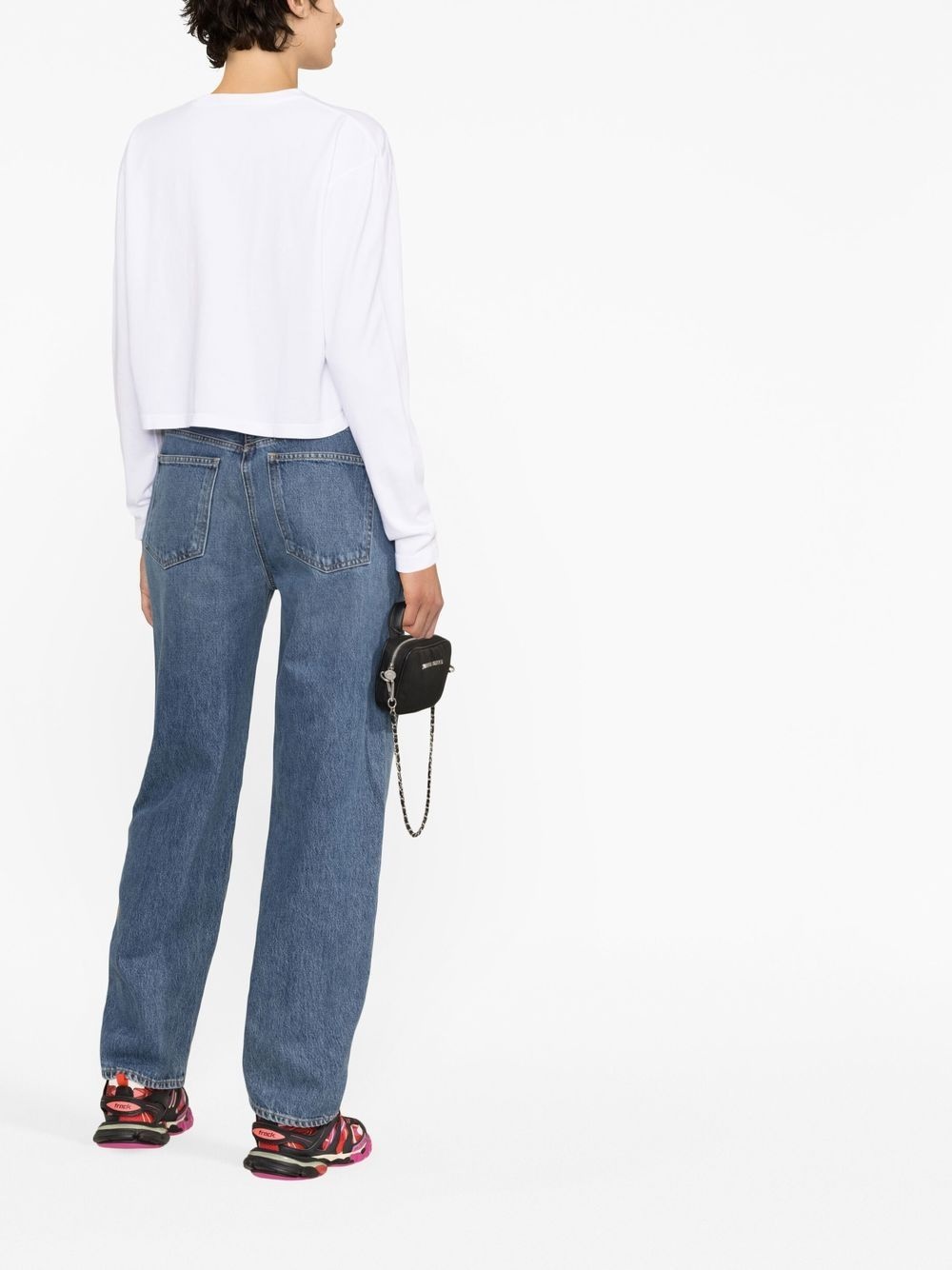 long-sleeve crop top - 4