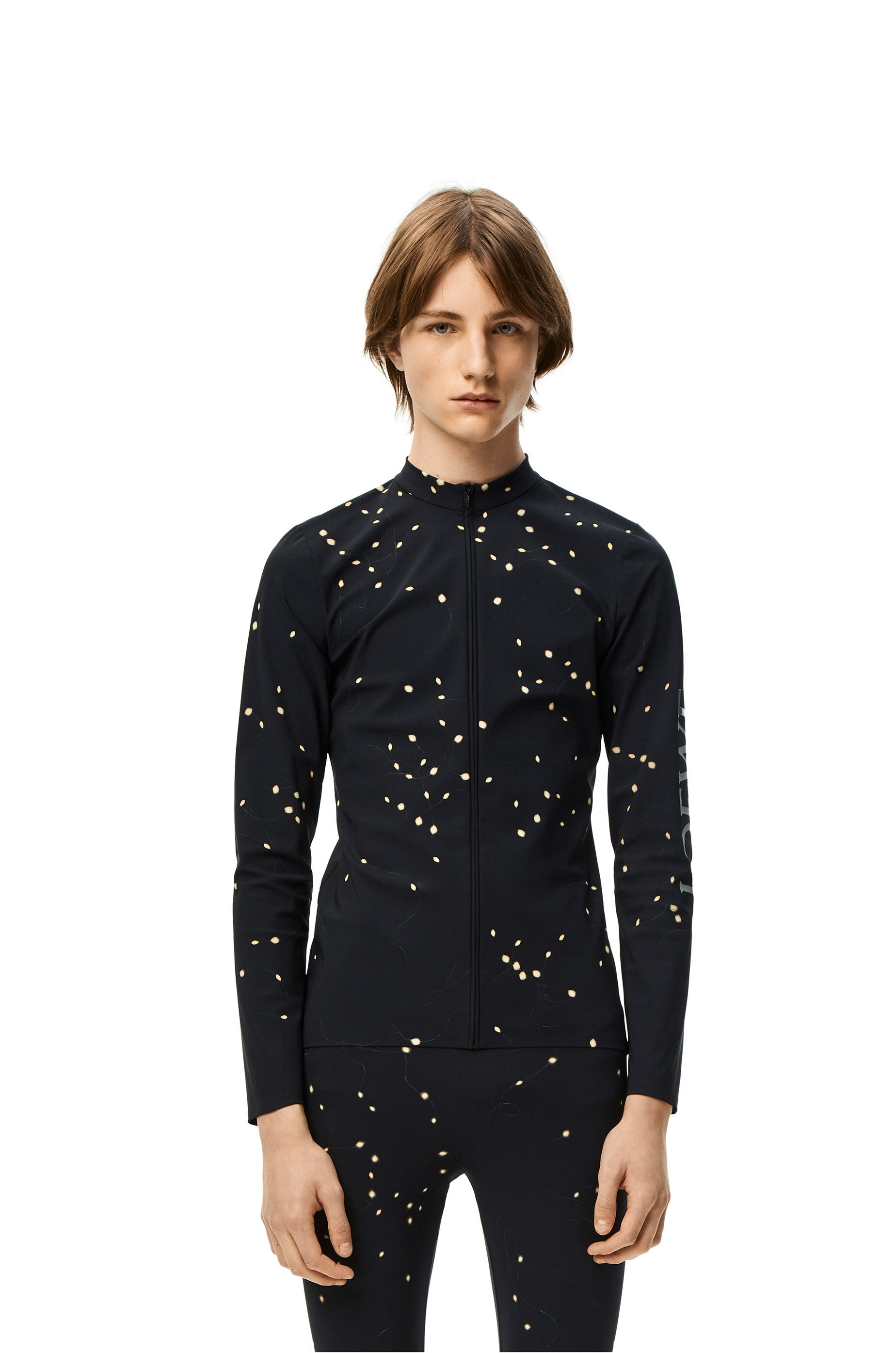 LED print long sleeve top in polyamide - 3