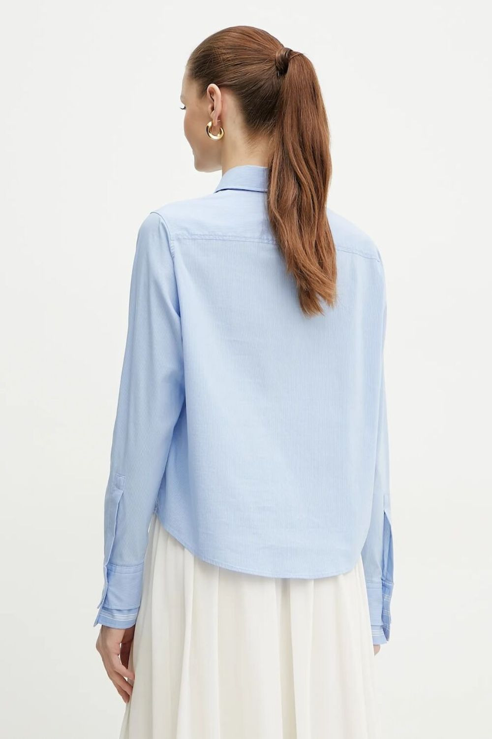 pinstripe embroidered shirt - 2