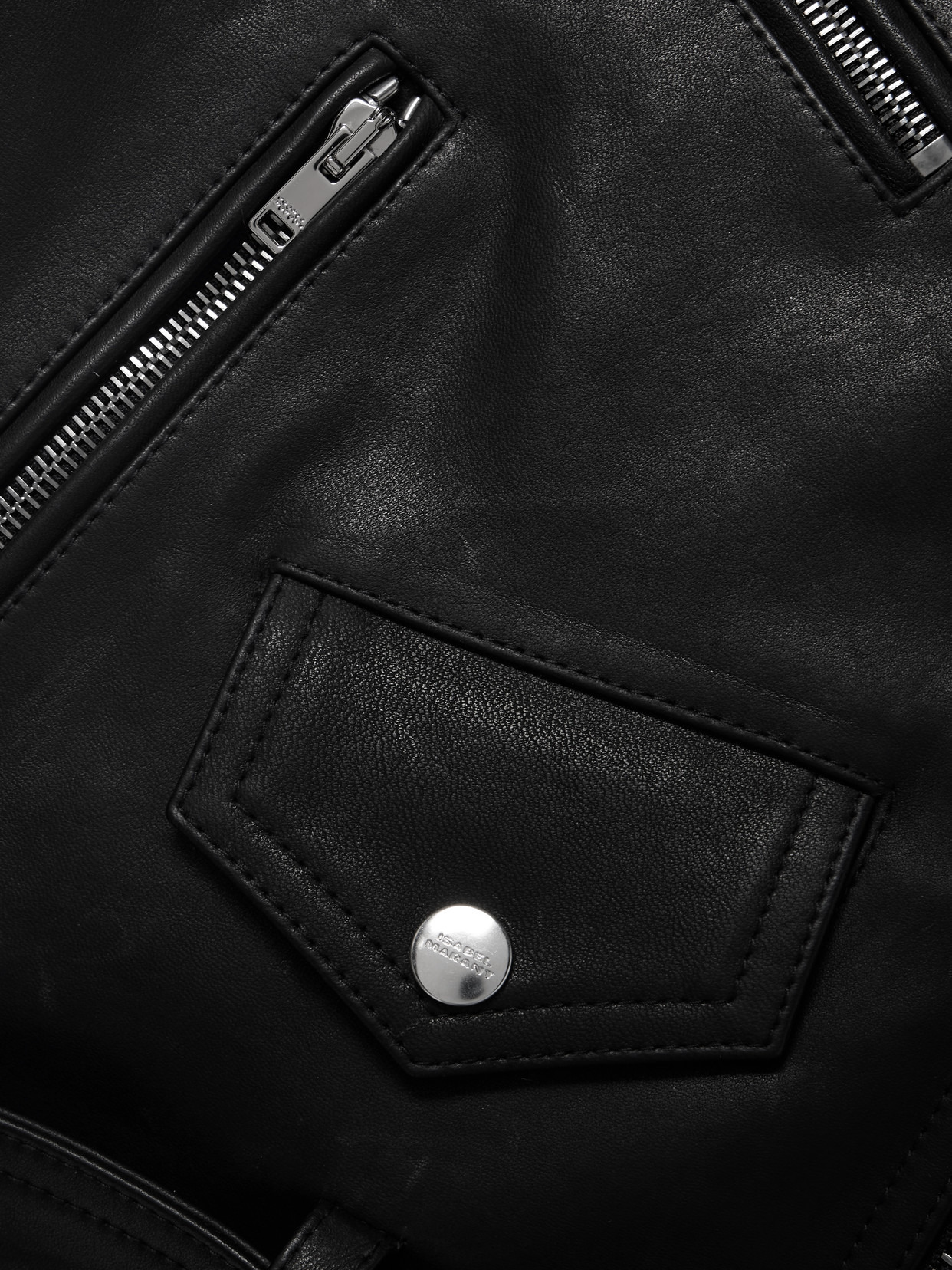 Audric Leather Biker Jacket - 5