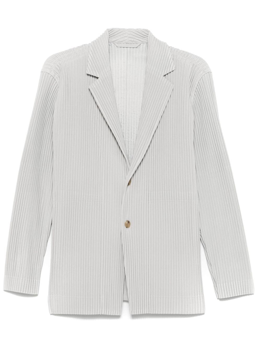 plissé blazer - 1
