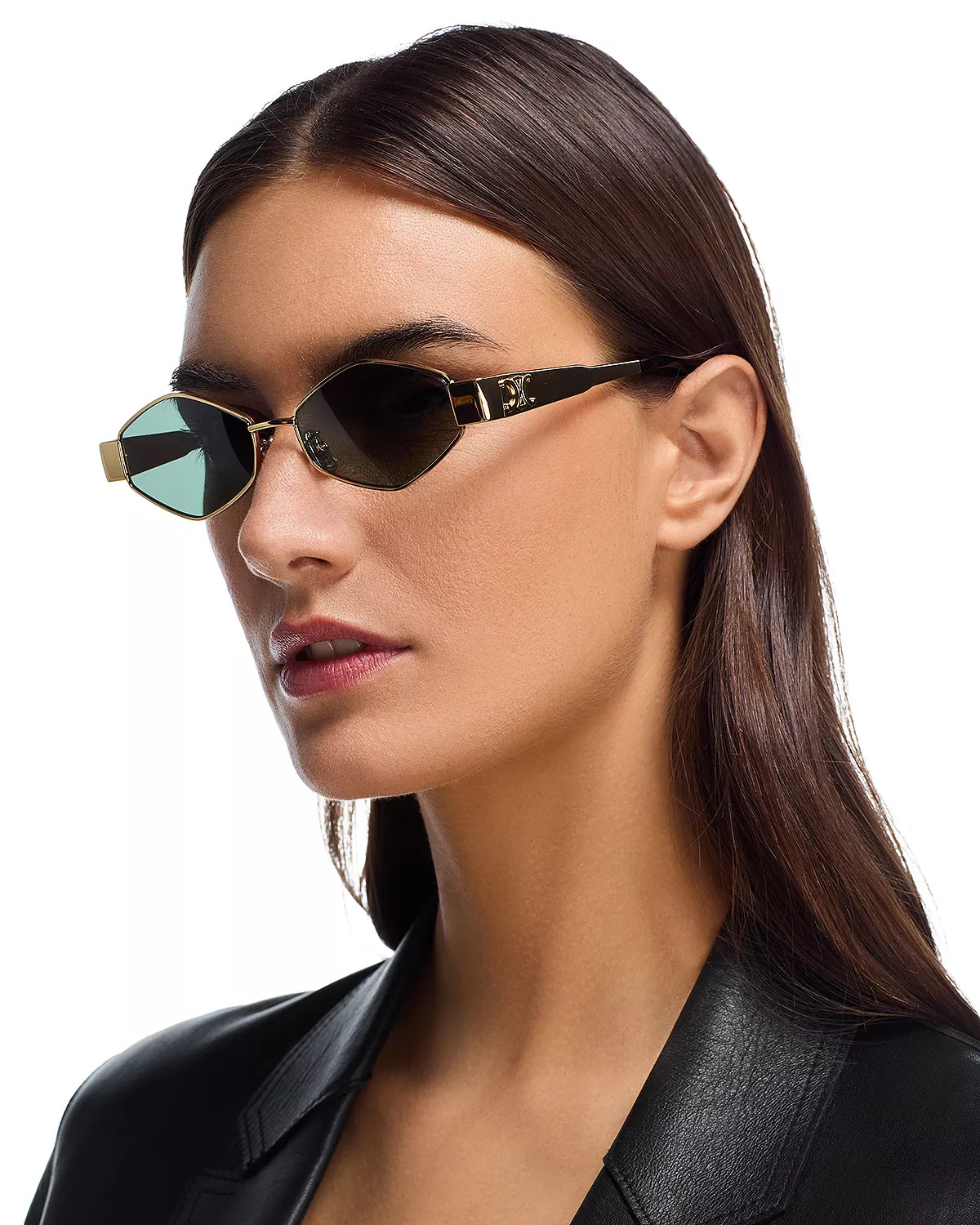 Metal Triomphe Geometric Sunglasses, 54mm - 2