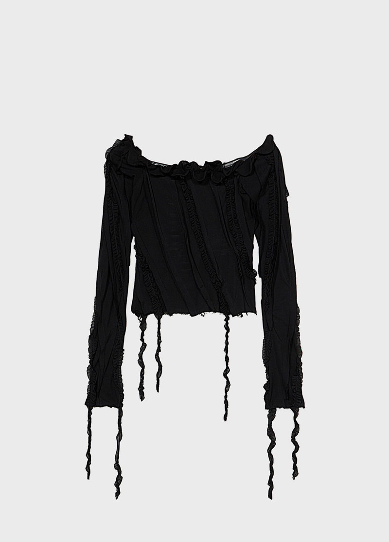 JERSEY BLOUSE WITH INLAYS 1