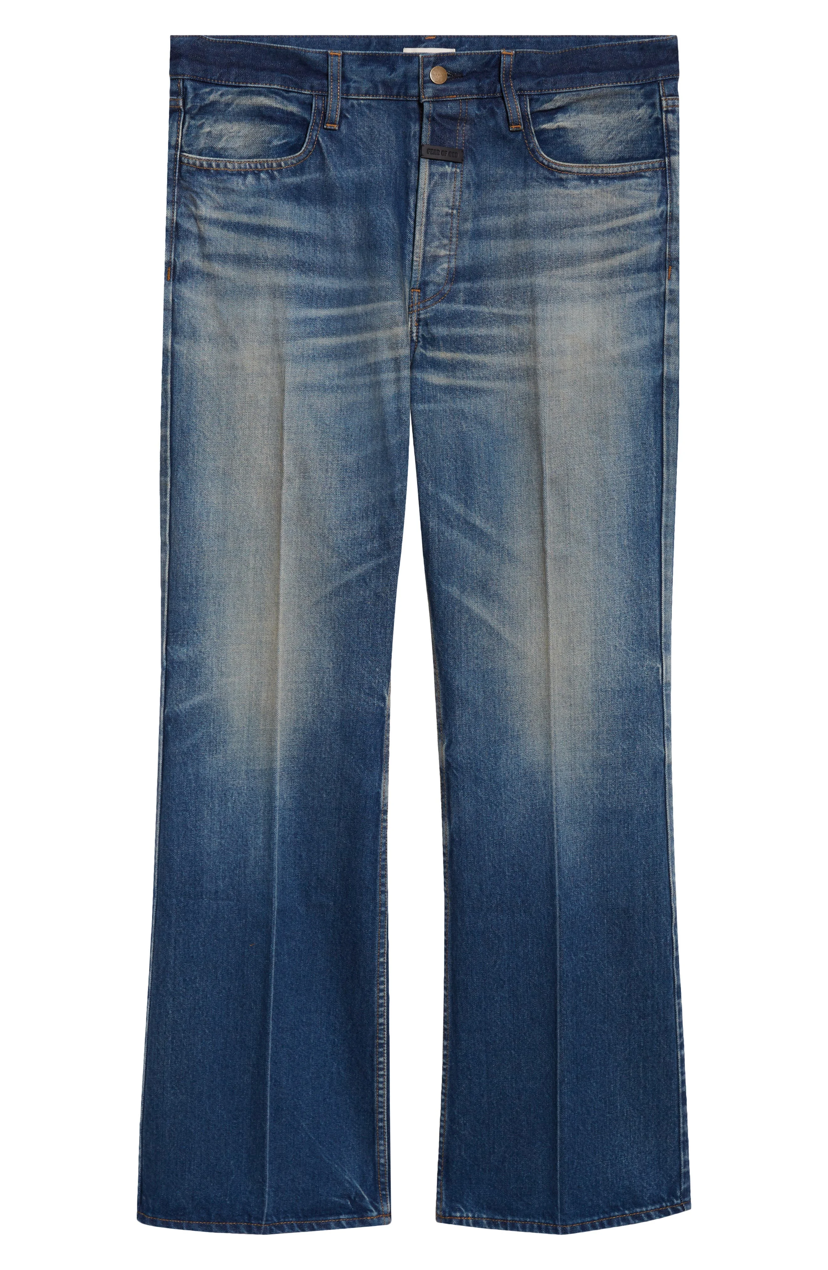 Fear of God 70s Relaxed Bootcut Jeans in Mid Indigo at Nordstrom - 1
