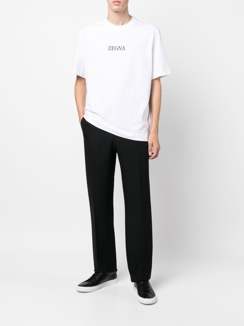 logo-print crew-neck T-shirt - 2
