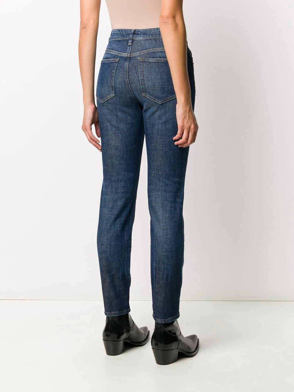 slim-fit stonewashed jeans - 4