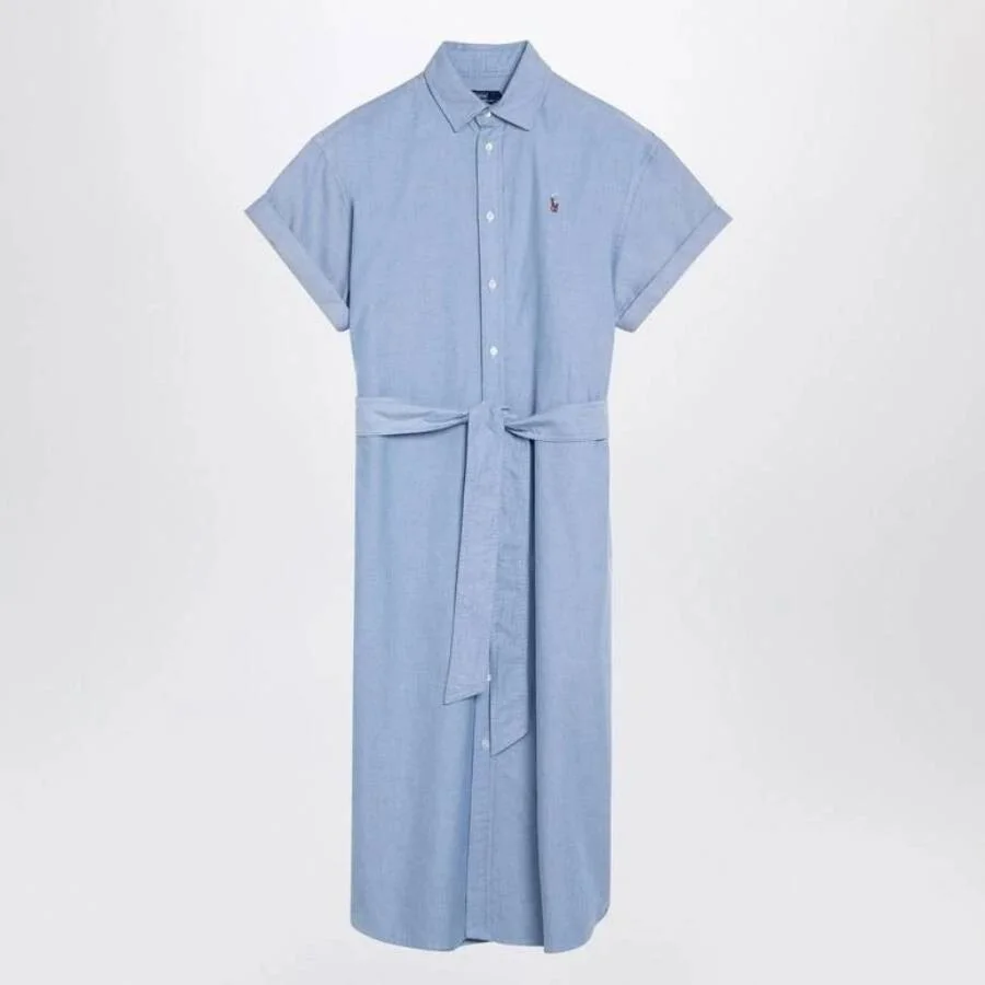 Polo Ralph Lauren Light Blue Chemisier Dress - 1