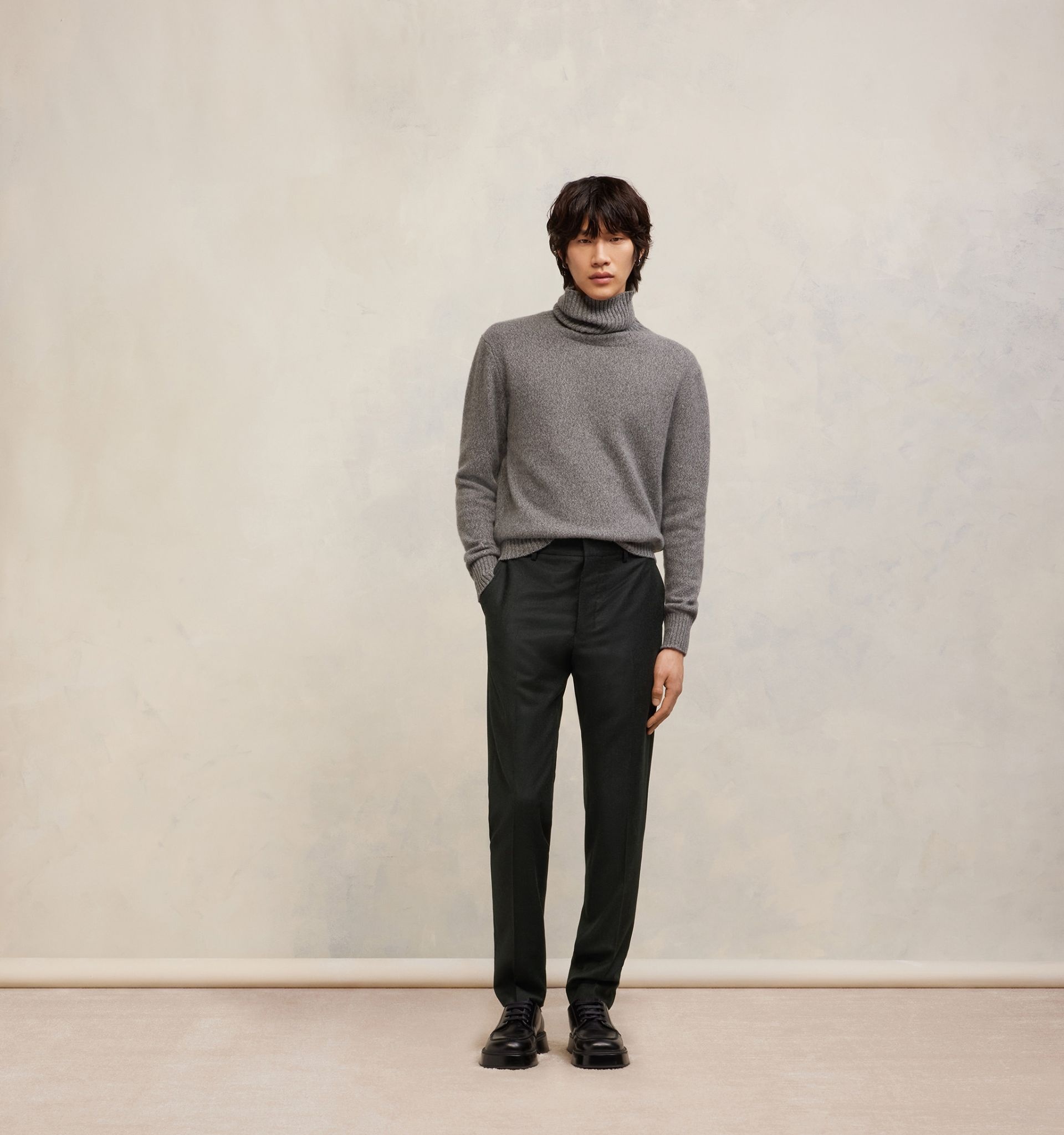 Cigarette Fit Trousers - 3