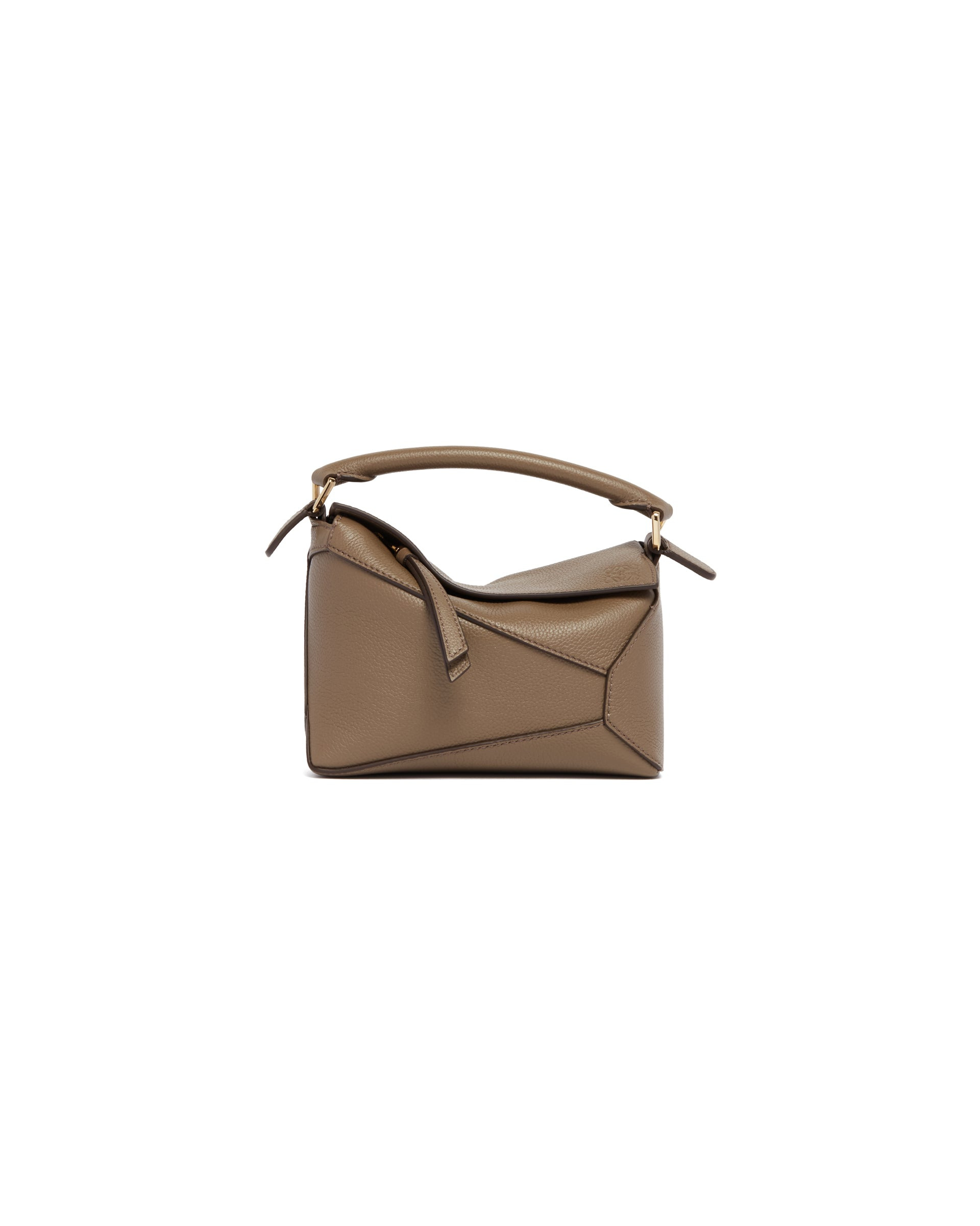 Brown Mini Puzzle Bag - 3
