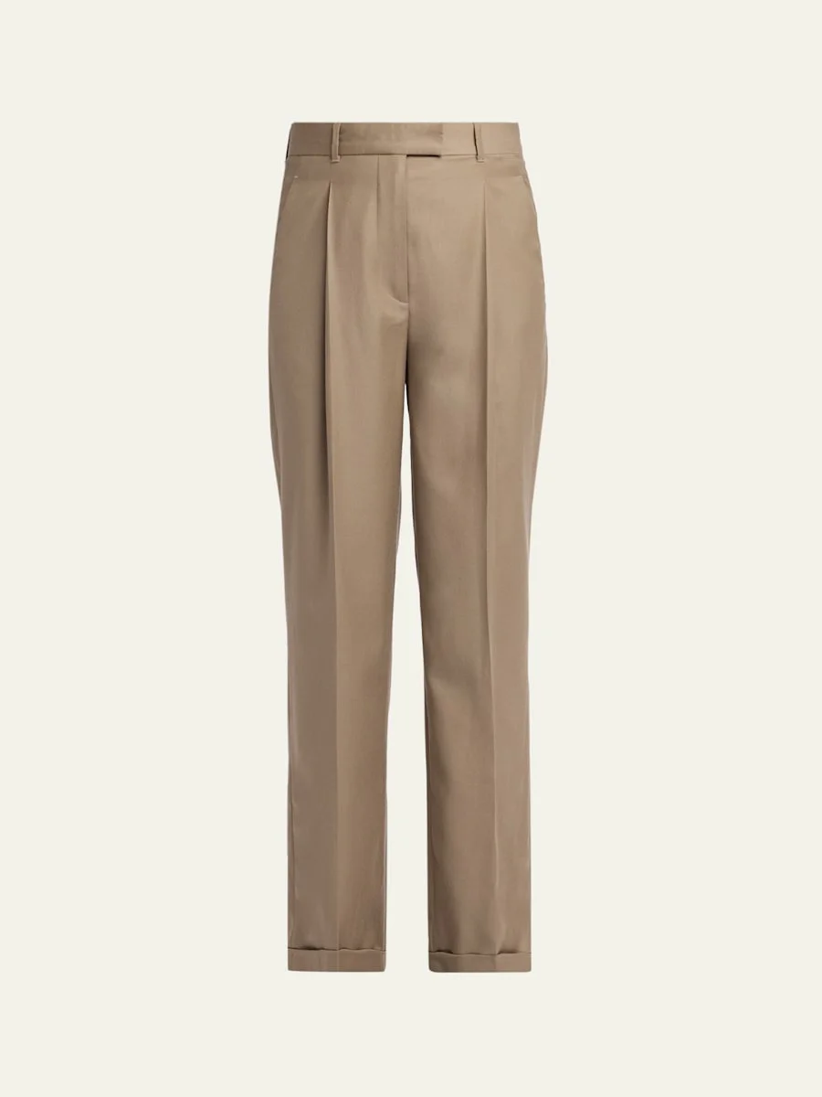 Sorina Pleated Straight-Leg Pants - 1