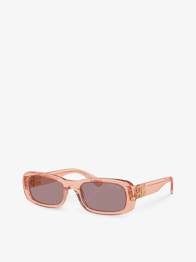 Miu Miu MU 08ZS oval-frame acetate sunglasses outlook
