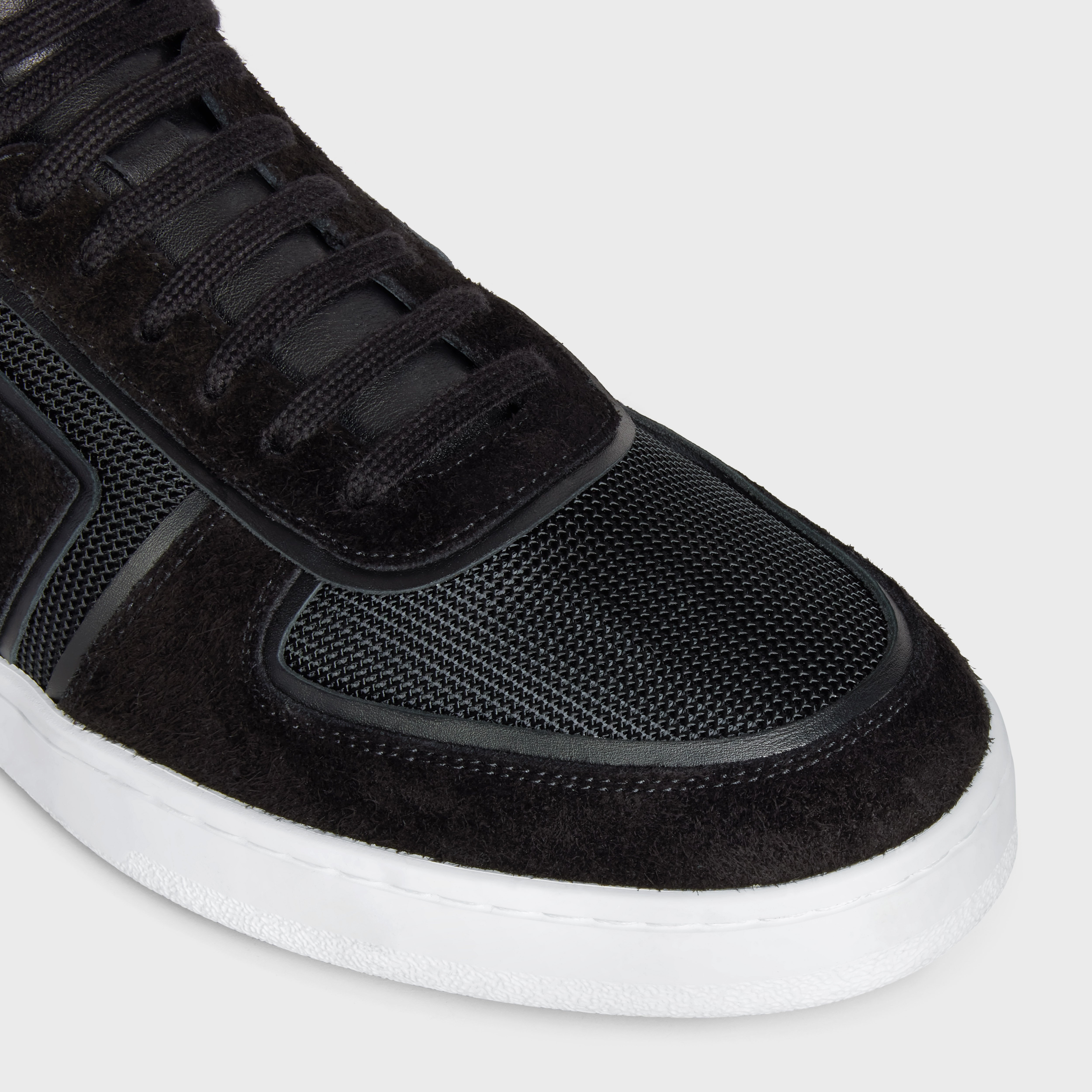 CT-01 "Z" TRAINER HIGH TOP SNEAKER in CALFSKIN AND MESH - 4