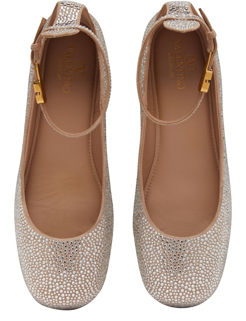 Rhinestone detail ballet flats 5