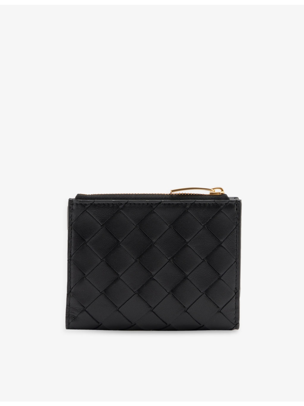 Intrecciato zipped leather bifold wallet - 3