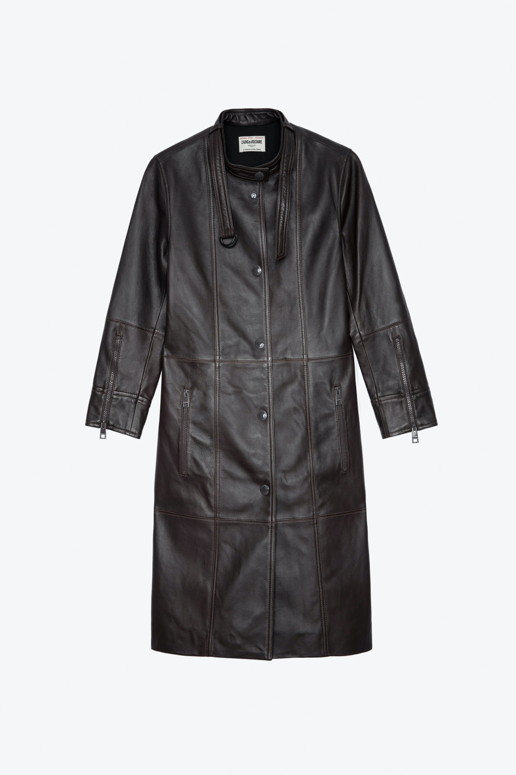 Mira Leather Coat - 1