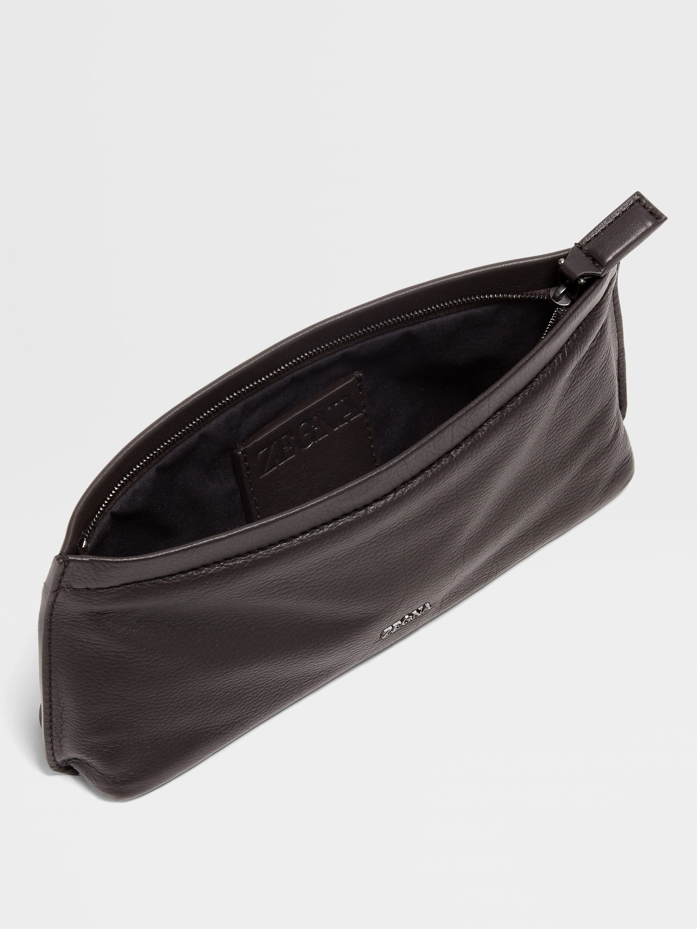 DARK BROWN SECONDSKIN POUCH - 2