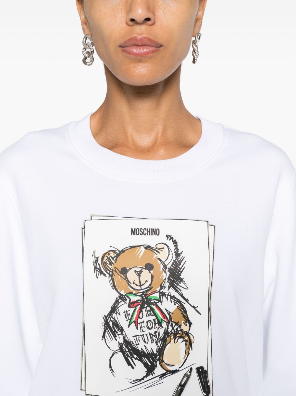 Teddy Bear-print sweatshirt - 5