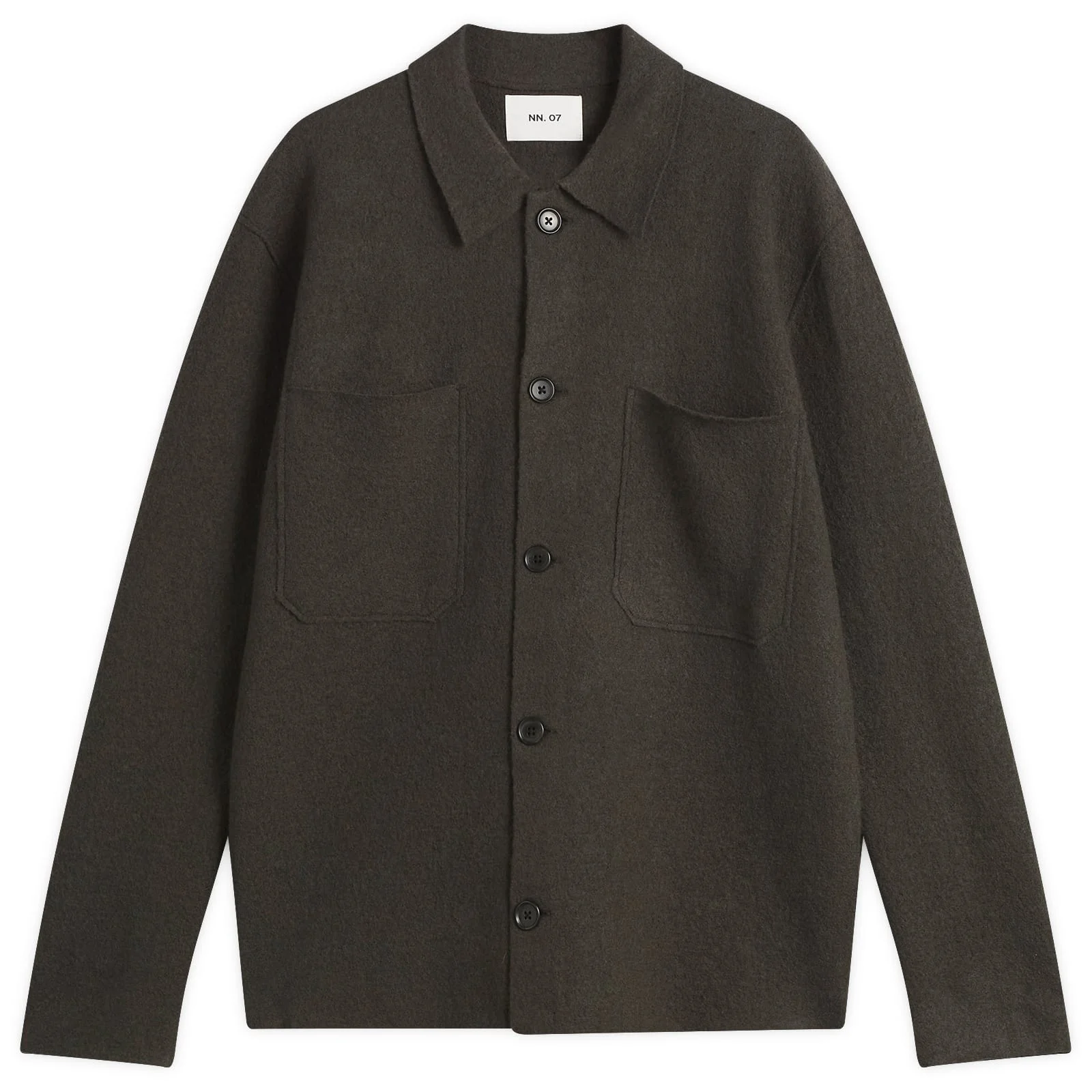 NN07 Jonas Boiled Wool Overshirt - 1
