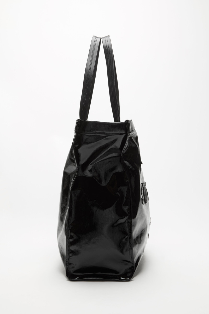 Logo shoulder tote bag - Black 5